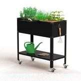 Set Hochbeet-Metall Schwarz (RAL 9005) inkl. Zubehör