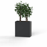 Pflanzkübel-Metall Anthrazit 30x60x57 (RAL 7016)