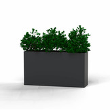 Pflanzkübel-Metall Anthrazit 30x110x57 (RAL 7016)