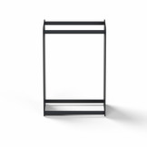 Kaminholzregal-Metall Innen Anthrazit (RAL 7016)