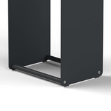 Kaminholzregal-Metall Innen Anthrazit (RAL 7016)