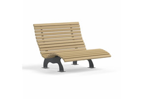 Waldsofa 150 Holz/Metall Anthrazit (RAL 7016)