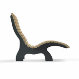 Waldsofa 150 Holz/Metall Anthrazit (RAL 7016)