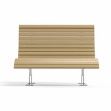 Waldsofa 150 Holz/Metall Anthrazit (RAL 7016)