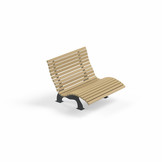 Waldsofa 150 Holz/Metall Anthrazit (RAL 7016)