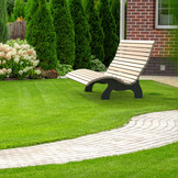 Waldsofa 150 Holz/Metall Anthrazit (RAL 7016)