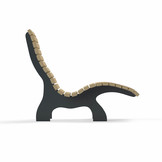 Waldsofa 90 Holz/Metall Anthrazit (RAL 7016)