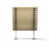 Waldsofa 90 Holz/Metall Anthrazit (RAL 7016)