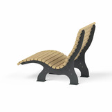 Waldsofa 90 Holz/Metall Anthrazit (RAL 7016)