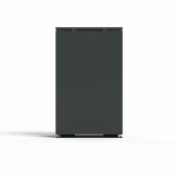 Mülltonnenbox-Metall 1er Anthrazit (RAL7016) mit Türlöcher