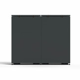 Mülltonnenbox-Metall 2er Anthrazit (RAL7016) mit Türlöcher