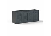 Mülltonnenbox-Metall 4er Anthrazit (RAL7016) mit Türlöcher