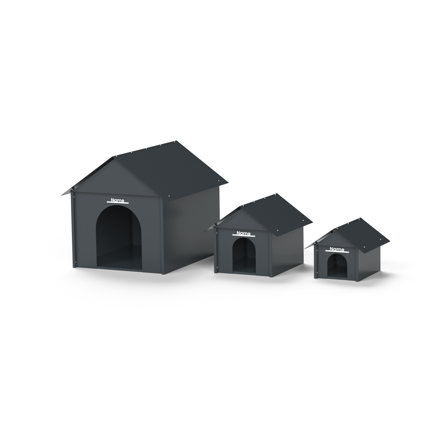 Hundehütte-Metall S Anthrazit (RAL7016)