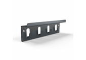 Schlüsselhaken-Metall 4er mit Ablage Anthrazit (RAL7016)