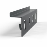 Schlüsselhaken-Metall 4er mit Ablage Anthrazit (RAL7016)