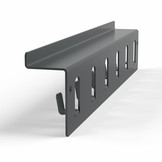 Schlüsselhaken-Metall 6er mit Ablage Anthrazit (RAL7016)