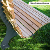 Waldsofa 90 Holz/Metall Anthrazit (RAL 7016)