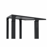 Kaminholzregal-Metall Außen Anthrazit 195x195 (RAL 7016)