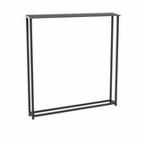 Kaminholzregal-Metall Außen Anthrazit 195x195 (RAL 7016)