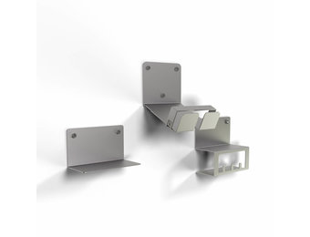 Fahrrad Wandhalter-Metall Edelstahl (Blank)