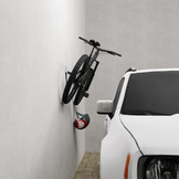 Fahrrad Wandhalter-Metall Edelstahl (Blank)