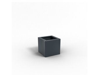 Pflanzkübel-Metall Anthrazit 30x30x28 (RAL 7016)