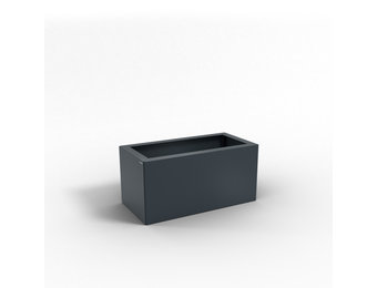 Pflanzkübel-Metall Anthrazit 30x60x28 (RAL 7016)