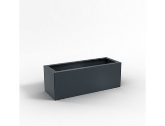 Pflanzkübel-Metall Anthrazit 30x80x28 (RAL 7016)