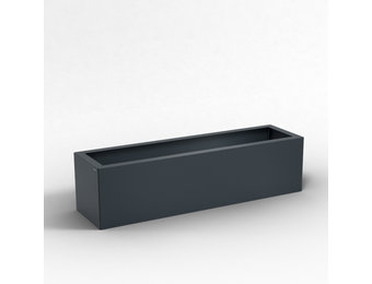 Pflanzkübel-Metall Anthrazit 30x110x28 (RAL 7016)