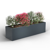 Pflanzkübel-Metall Anthrazit 30x110x28 (RAL 7016)