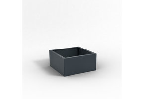 Pflanzkübel-Metall Anthrazit 60x60x28 (RAL 7016)