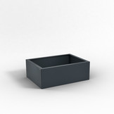 Pflanzkübel-Metall Anthrazit 60x80x28 (RAL 7016)