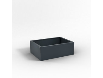 Pflanzkübel-Metall Anthrazit 60x80x28 (RAL 7016)