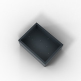 Pflanzkübel-Metall Anthrazit 60x80x28 (RAL 7016)