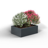 Pflanzkübel-Metall Anthrazit 60x80x28 (RAL 7016)