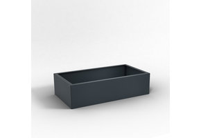 Pflanzkübel-Metall Anthrazit 60x110x28 (RAL 7016)