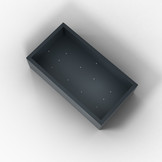 Pflanzkübel-Metall Anthrazit 60x110x28 (RAL 7016)