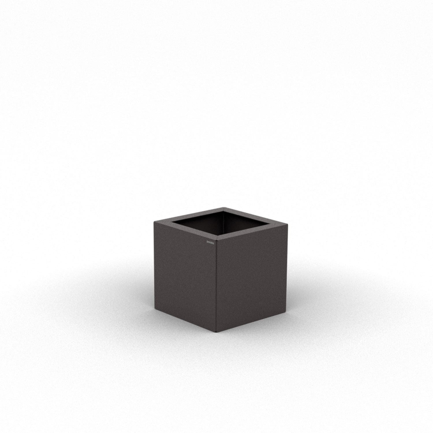 Pflanzkübel-Metall Grau-Metallic 30x30x28 (DB 703)