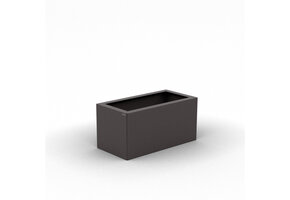 Pflanzkübel-Metall Grau-Metallic 30x60x28 (DB 703)