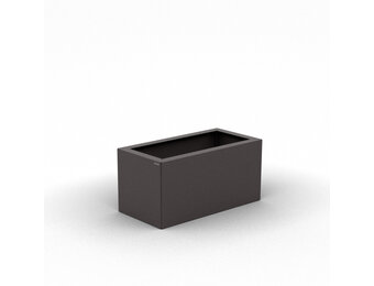 Pflanzkübel-Metall Grau-Metallic 30x60x28 (DB 703)