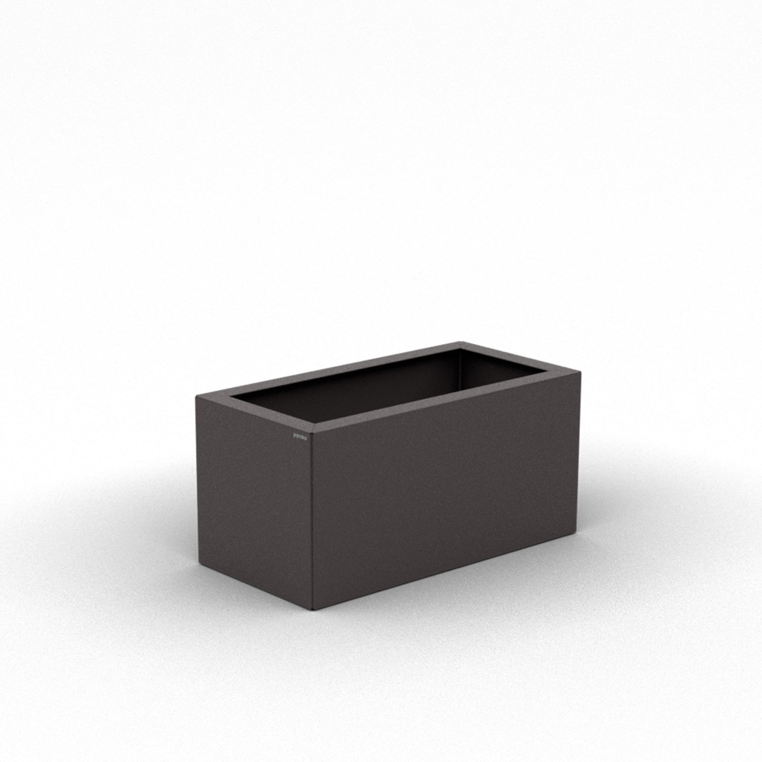 Pflanzkübel-Metall Grau-Metallic 30x60x28 (DB 703)