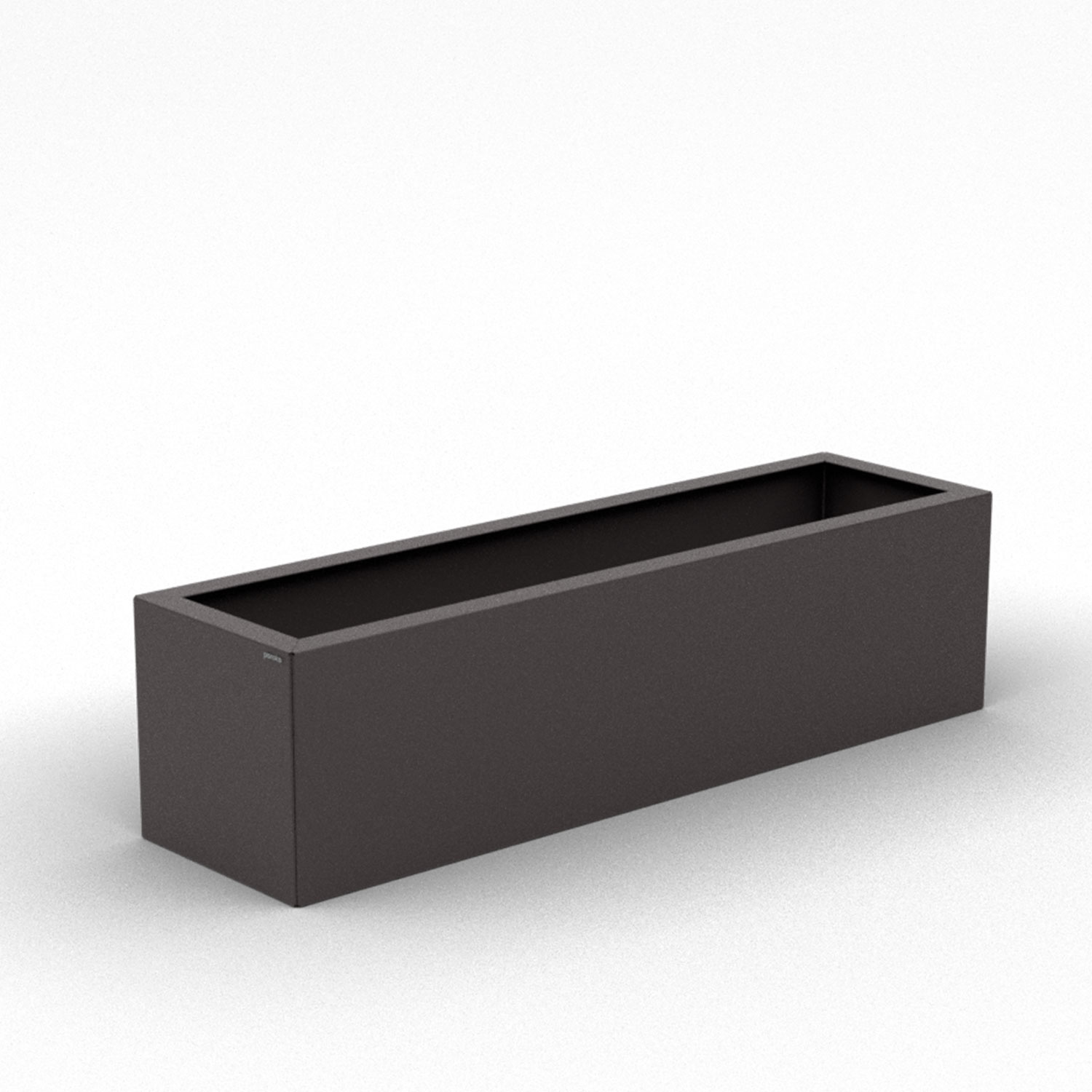 Pflanzkübel-Metall Grau-Metallic 30x110x28 (DB 703)