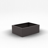 Pflanzkübel-Metall Grau-Metallic 60x80x28 (DB 703)