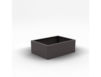 Pflanzkübel-Metall Grau-Metallic 60x80x28 (DB 703)