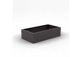 Pflanzkübel-Metall Grau-Metallic 60x110x28 (DB 703)