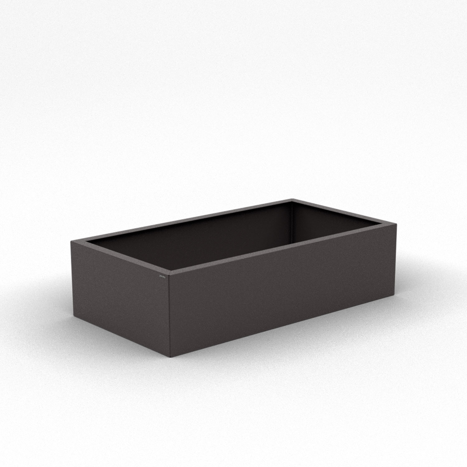 Pflanzkübel-Metall Grau-Metallic 60x110x28 (DB 703)