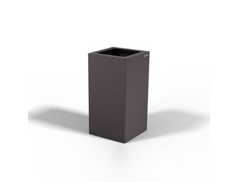 Pflanzkübel-Metall Grau-Metallic 30x30x57 (DB 703)