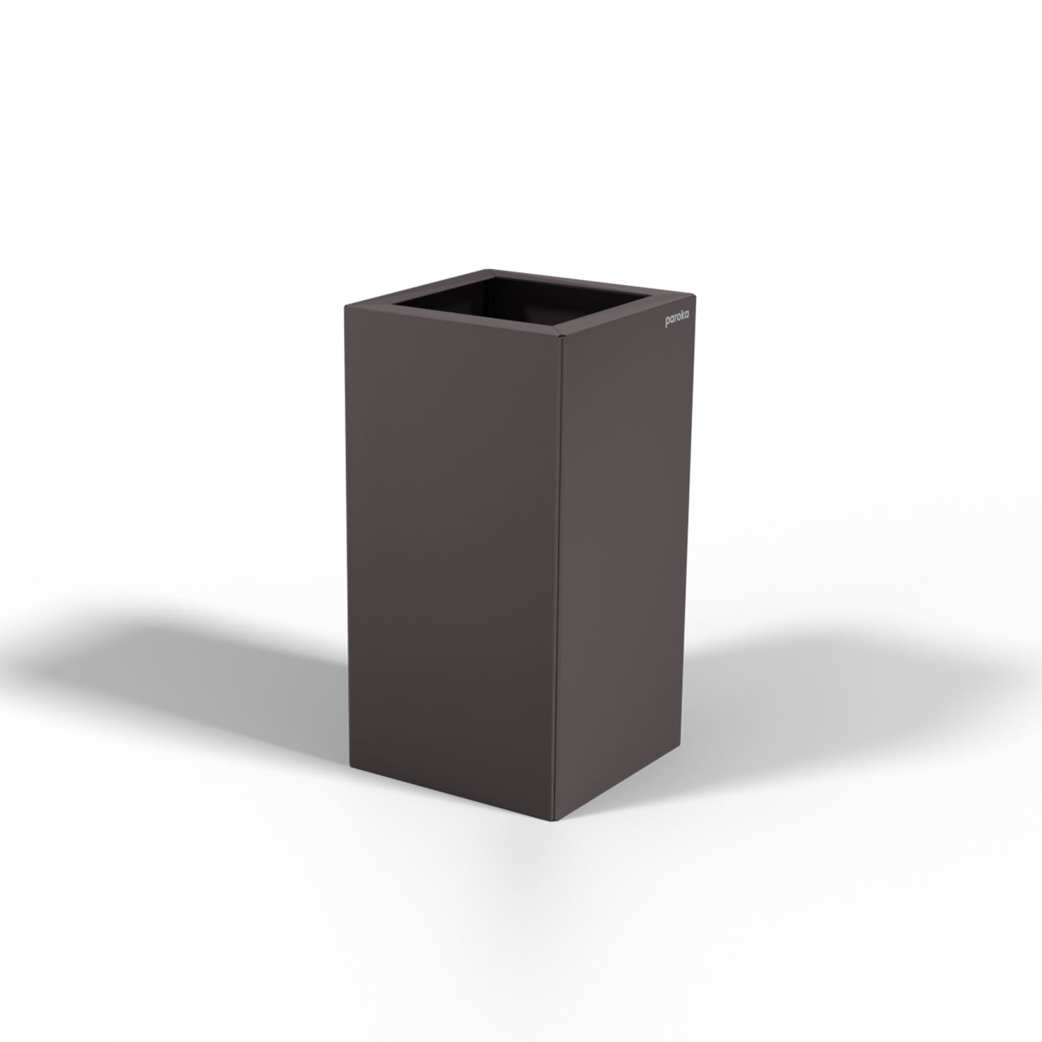 Pflanzkübel-Metall Grau-Metallic 30x30x57 (DB 703)