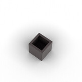 Pflanzkübel-Metall Grau-Metallic 30x30x28 (DB 703)