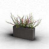 Pflanzkübel-Metall Grau-Metallic 30x110x57 (DB 703)